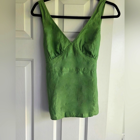 J. Crew Tops - J. Crew Green Fitted Bustier Tank Top